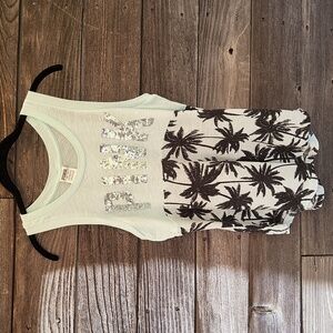 PINK Victoria's Secret turquoise blue sleeveless top size XS